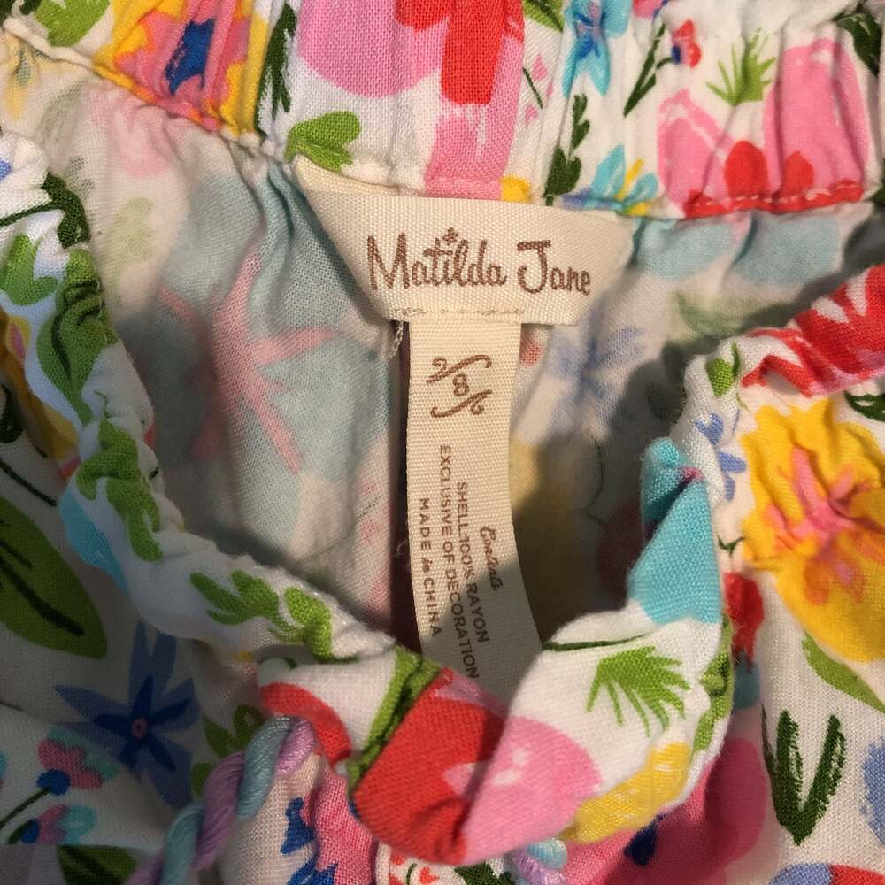 Matilda Jane Let's Go Together Fun and Friends Shorties Floral Shorts Girls 8